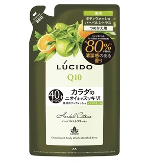 127461 MANDOM Lucido Deodorant Nonmenthol Herbal Citrus Гель для душа  40+ без ментола с ароматом трав и цитрусов м/у 380мл 127461