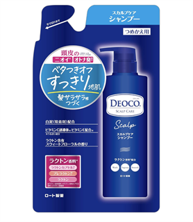 Rohto Deoco Scalp Care Шампунь для ухода за кожей головы против запаха, со сладким цветочным ароматом м/у  370мл 193950