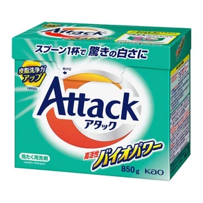 452412 КАО Attack Highly Active Bio Power Универсальный концентрированный стиральный порошок с био-ферментами 850 г 452412
