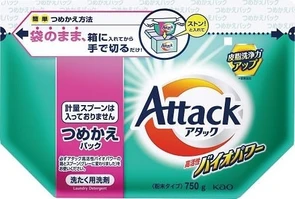 452429 КАО Attack Highly Active Bio Power Универсальный концентрированный стиральный порошок  с био-ферментами м/у 750 г 452429