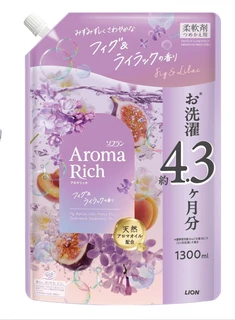 375203 LION Aroma Rich Fig &amp; Lilac Кондиционер для белья с ароматом инжира, сирени и абрикоса 1300мл 375203