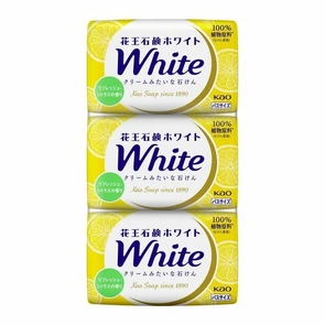 KAO White Refresh Citrus Кусковое крем-мыло со скваланом цитрус 3Х130г 430236