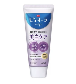439536 KAO PureOra Whitening Care Зубная паста комплексного действия с отбеливающим эффектом и мятным вкусом туба 115г 439536