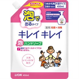 176862 LION KireiKirei Citrus Fruity Мыло-пенка для рук м/у с крышкой 450мл 176862
