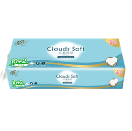 480386 Gold Hond Ye Paper Премиальная туалетная бумага Breeze Clouds soft 4-хслойная 18м х 10 рулонов 480386