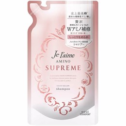 Kose Cosmeport Шампунь Je l'aime Amino Supreme с двойным восстановлением волос Вельветовое увлажнение и гладкость 350мл 395891