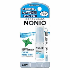 Lion Nonio Спрей для свежего дыхания и защиты от запаха аромат трав и мяты 5мл 282020