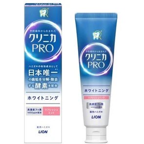Lion Clinica Pro Whitening Refresh Mint Отбеливающая зубная паста с энзимами, со вкусом мяты 95г 339106