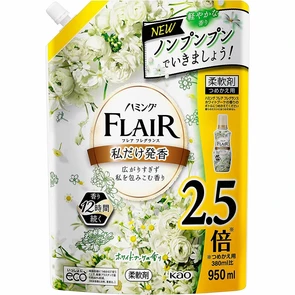 KAO Flair Fragrance White Bouquet Кондиционер-смягчитель для белья м/у 950мл 407481