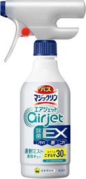 415127 KAO Пенящееся чистящее и дезодорирующее средство "MagicClean Airjet EX" для ванной (антибактериальное, быстрого действия, аромат трав) 400 мл, флакон с распылителем 415127