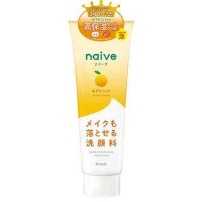 Kracie Naive Cleansing Foam Yuzu Ceramide Увлажняющая пенка для умывания и снятия макияжа юдзу 200г 607492