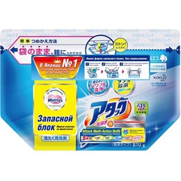 364661 KAO Attack All In  Высокоэффективный стиральный порошок м/у 720г 364661