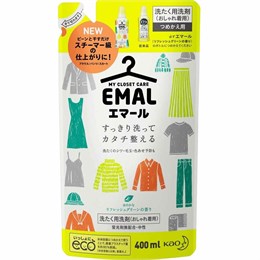 KAO Emal Refresh Green Средство для стирки шерсти шелка и деликатных тканей м/у 400мл 378095