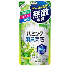 KAO Humming Feeling Refresh Green Кондиционер для белья м/у 380мл 418180