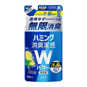 KAO Humming W Power Splash Citrus Кондиционер для белья м/у 380мл 420794