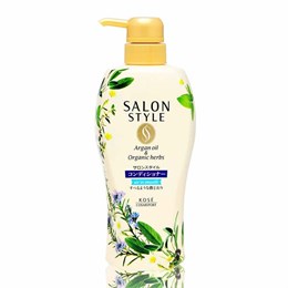 385687 KOSE Salon Style Air in Smooth Кондиционер  разглаживающий, с органическими маслами,  аромат цветов и трав, 500мл 385687