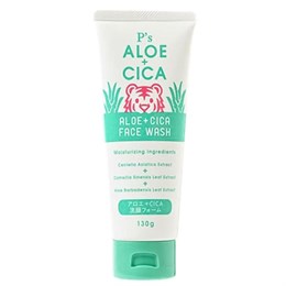 831171 KUMANO YUSHI P's ALOE+CICA Face Wash Пенка для умывания с экстрактом алоэ и центеллы азиатской туба 130г 1/48 831171