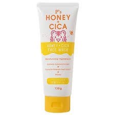 Kumano Yushi P's Honey+Cica Face Wash Пенка для умывания 130г 831188