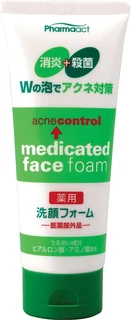 Kumano Yushi Pharmaact Acne Control Пенка для умывания против акне 130г 011595