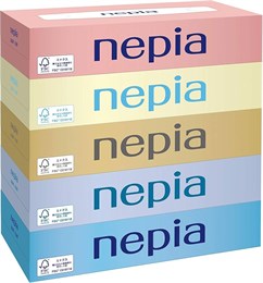 Nepia  Двухслойные бумажные салфетки 5Х150шт 176970