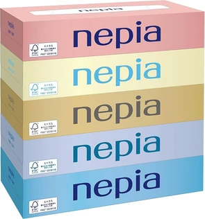Nepia  Двухслойные бумажные салфетки 5Х150шт 176970