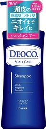 Rohto Deoco Scalp Care Shampoo Шампунь для ухода за волосами и кожей головы против неприятного запаха цветочный 350мл 168613