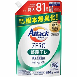 KAO Attack Zero One Hand Type Средство для стирки суперконцентрированное м/у с крышкой 810г 417305