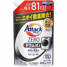 KAO Attack Zero Жидкое средство для стирки суперконцентрат с защитой от повторного оседания грязи при стирке  м/у 810г 417459