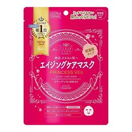Kose Cosmeport Clear Turn Princess Veil Aging Care Mask Хлопковая маска для лица 5-в-1 8шт 388992