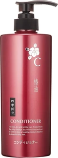Kumano Yushi Shikioriori Camellia Oil Кондиционер для сухих и поврежденных волос c маслом камелии 600мл 017252