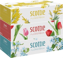 413309 Crecia "Scottie Flowerbox" Салфетки двухслойные  3Х250шт 413309