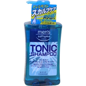 315592 KOSE Mens Softymo Tonic Shampoo Мужской тонизирующий шампунь для волос с цитрусовым ароматом 550мл 315592