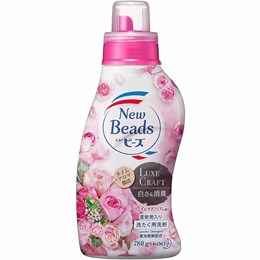 KAO New Beads Концентрированный гель New Beads для стирки с кондиционером дезодорирующий с ароматом розы 780г 376626