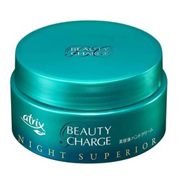 282279 KAO Atrix Beauty Charge Night Superior Ночной питательный крем для рук, с экстрактом маточного молочка аромат трав 98г 282279