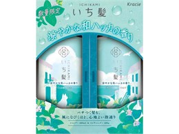 788467 KRACIE Ichikami Shampoo & Conditioner Japanese Peppermint Увлажняющий шампунь + Кондиционер 2х480мл 788467