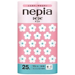 274683 NEPIA Nepi Nepi Toilet Roll Туалетная бумага двухслойная, с ароматом сакуры, 25м (12 рулонов) 274683