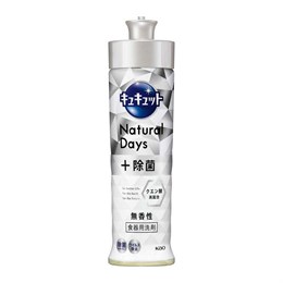 433978 KAO Cucute Natural Days+Removing Bacteria Средство для мытья и стерилизации посуды  с лимонной, кислотой 220мл 433978