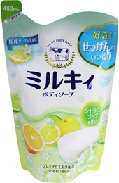 Cow Milky Body Soap Жидкое молочное мыло для тела с маслом ши м/у 400мл. 006347