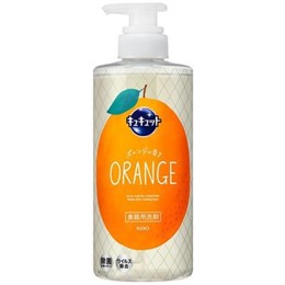 434111 KAO Cucute Orange Средство для мытья посуды, овощей и фруктов, с ароматом апельсина, помпа 480мл 434111