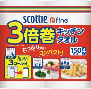 Crecia Scottie f!ne Strong &amp; Thick Бумажные полотенца для кухни повышенной плотности 4Х150 листов 332402